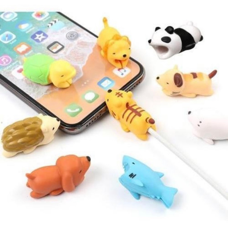 Protetor de Cabo Carregador Fio USB AntiQuebra Bichinho