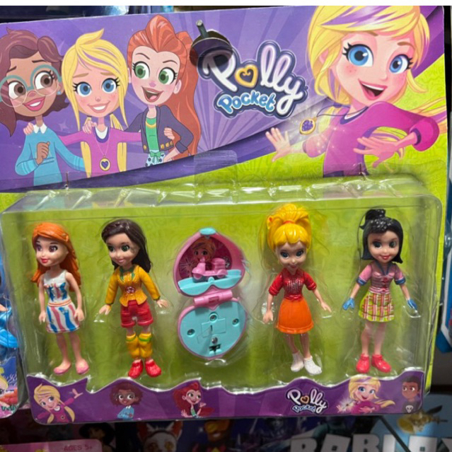 cartela-da-polly-pocket-com-4-bonecas-mais-acess-rio-envio-imediato