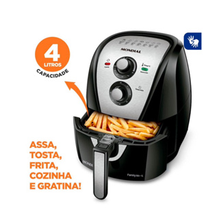 Fritadeira sem óleo mondial 4l