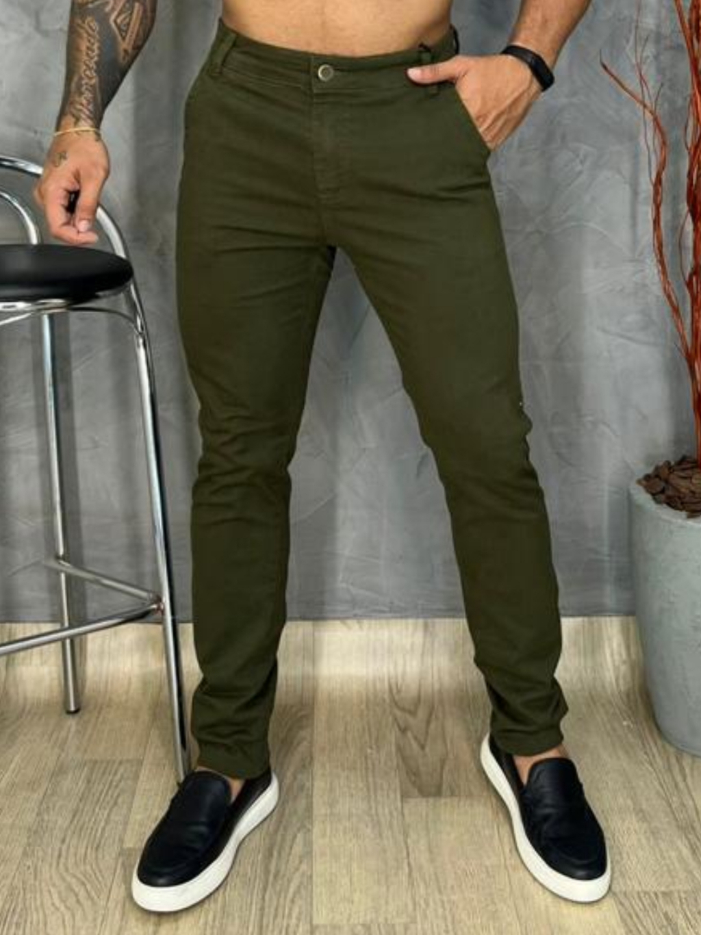 Calça cheap militar jeans