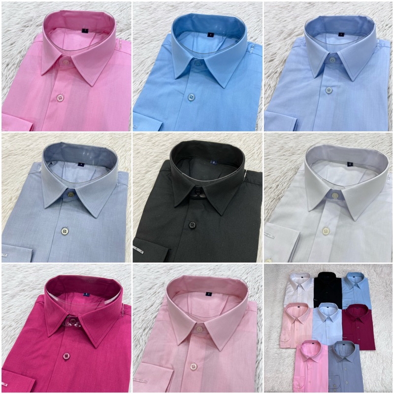 Camisa Slim Fit Masculina Rosa pink Luxo Manga Longa Promoção