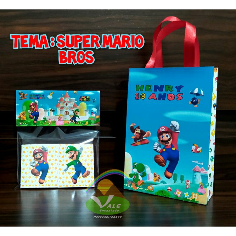 Lembrancinha Super Mario Jogo do Mico 10 unidades