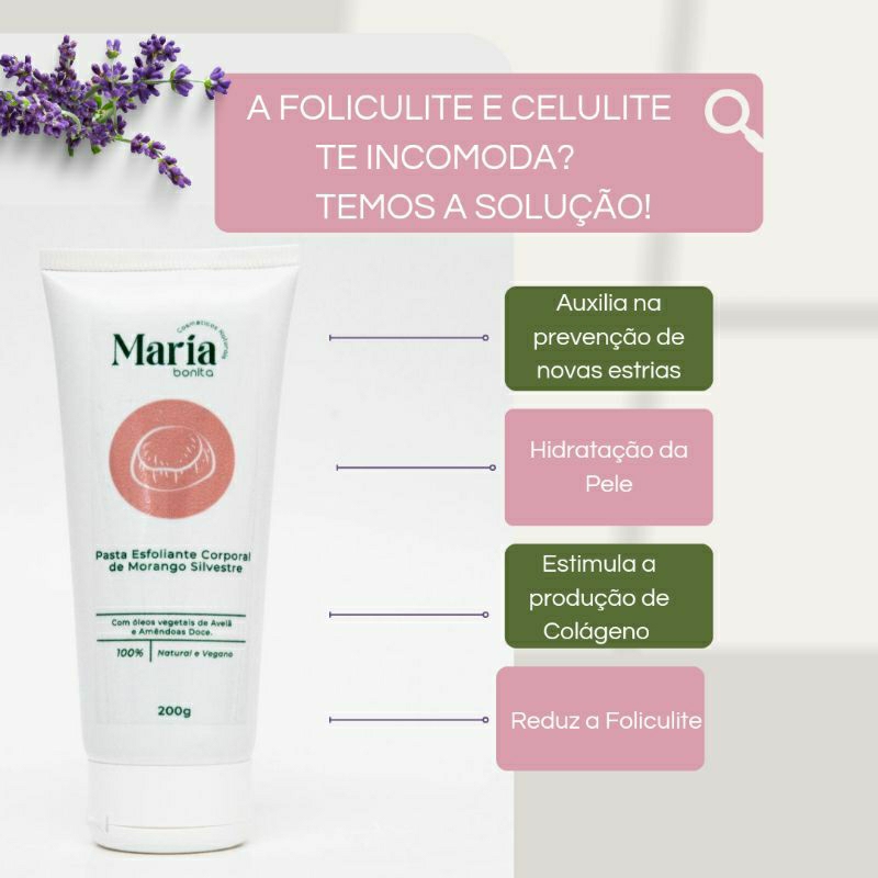 Pasta Esfoliante Corporal para foliculite, manchas e estrias 200gr ...