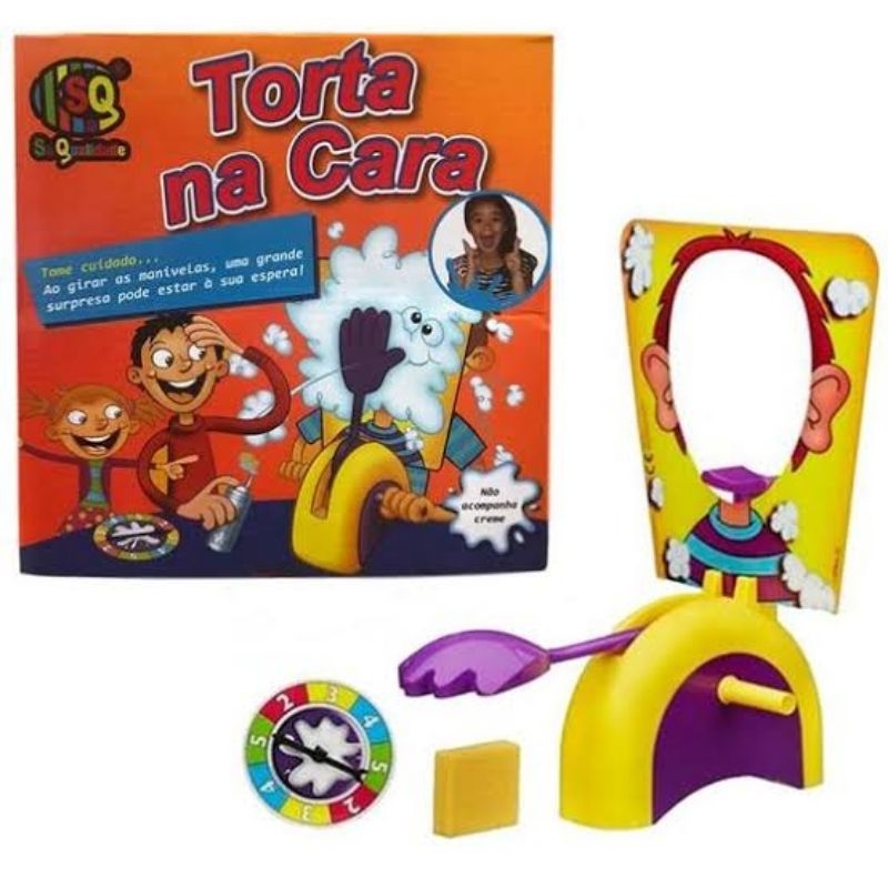 Brinquedo Torta Na Cara Brincadeira Família Jogo | Shopee Brasil