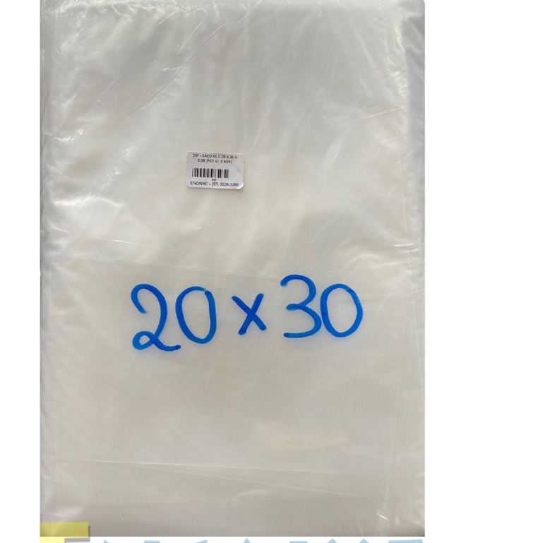 Saco Plástico Reforçado Transparente - Sacola Resistente para embalar ...