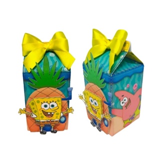 Caixa Milk Bob Esponja - Kit 10 Unidades