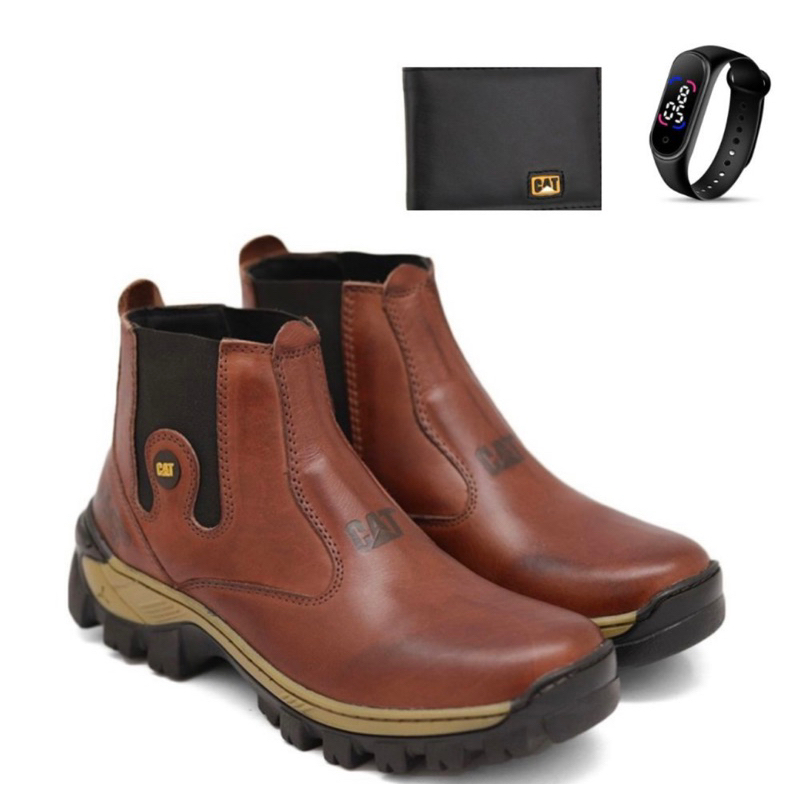 Kit de bota masculina Caterpillar Cat original - TopSulModas