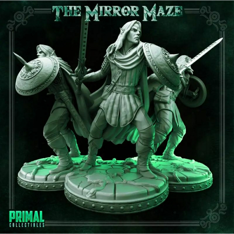 3D Printable 11 miniatures - 32mm - Heroes of the Blade - DRAGONBLADE by  PRIMAL Collectibles