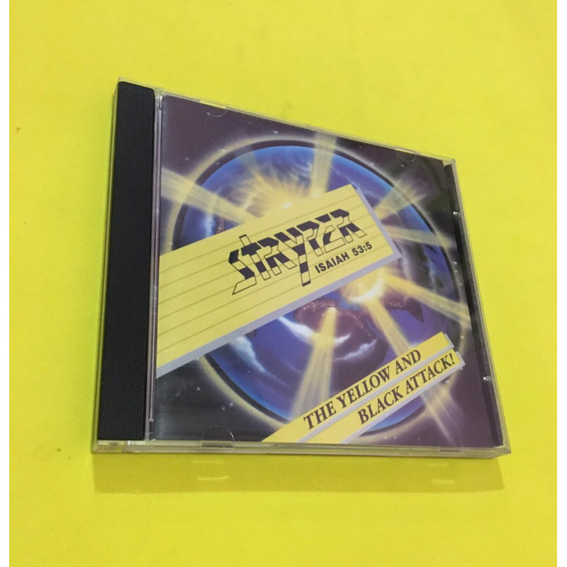 cd STRYPER - the yellow and black attack !! 1984 ( raro ) white metal ...
