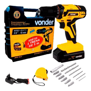 Vonder Furadeira Parafusadeira Pfv012i 12v + Acessórios * Promoção *