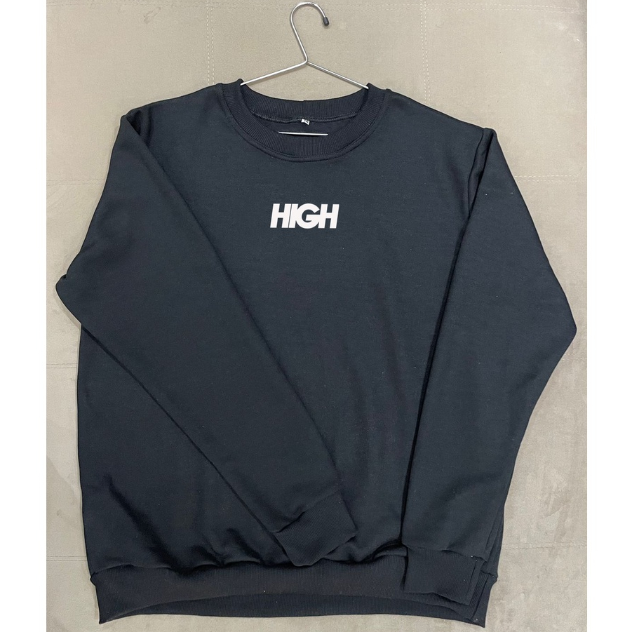 Moletom gola redonda high unissex lançamento