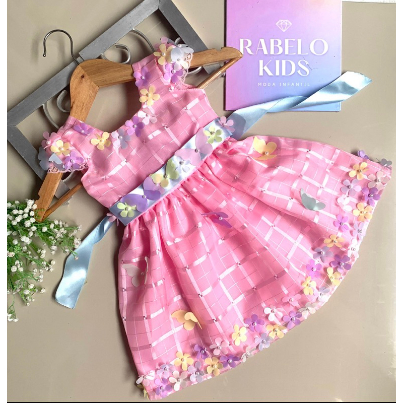 Vestido Jardim Encantado 1 Ano Bebê Menina Infantil | Shopee Brasil