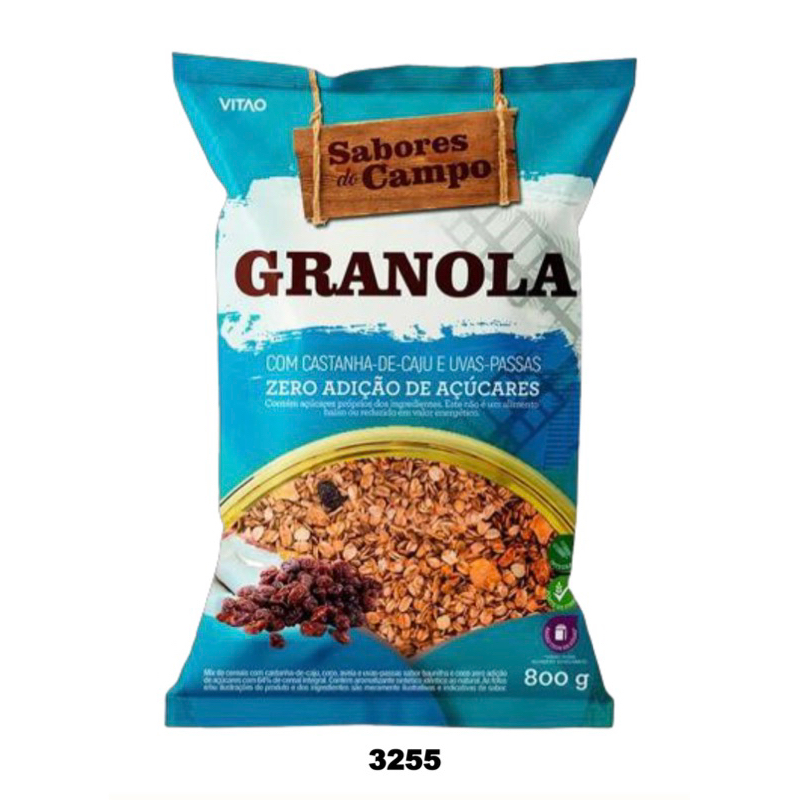 Granola Vitao Zero açúcar 800g Sabores do Campo Shopee Brasil