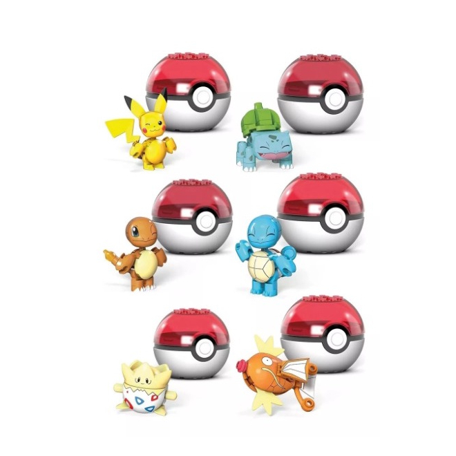 Pokémon Equipe de Kanto Blocos de Montar Mega Construx HFG05