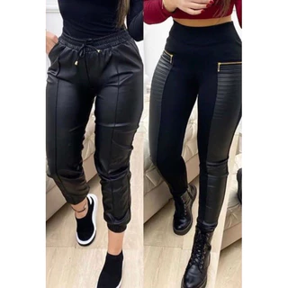 kit Calça legging montaria feminina + calça jogger feminina kit 2 calcas