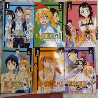 Mangá Nisekoi volumes 1, 2, 3, 4, 5, 6 avulso desapego