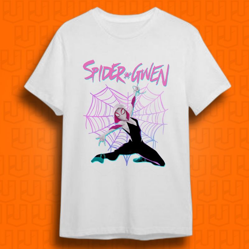 Camiseta Spider Man Tshirt Homem Aranha Logo Casual Rosa Preto