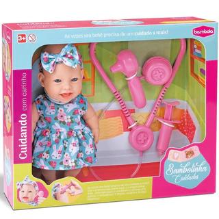 Boneca Bebê Bambolinha com Acessórios Bambola Brinquedo Infantil Menina