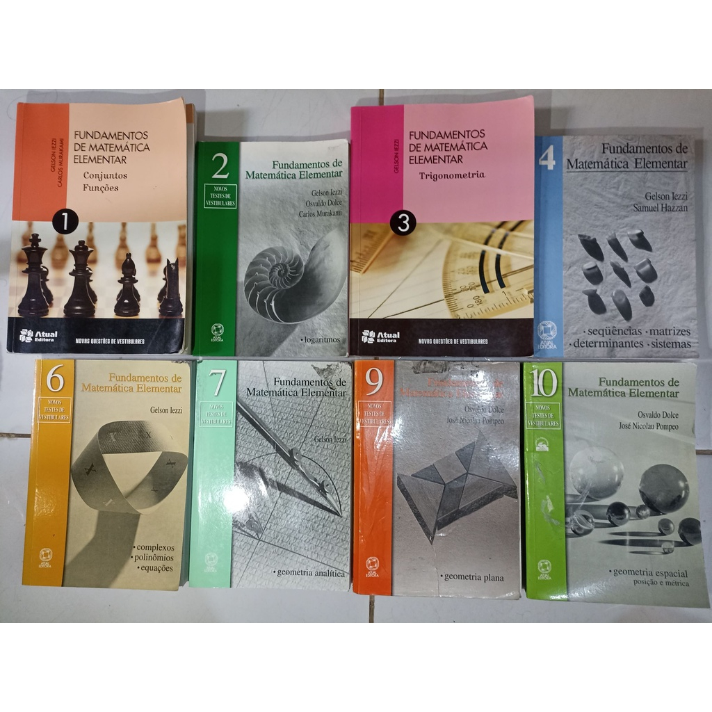 Fundamentos de Matemática Elementar coleção - 4 e 7 | Shopee Brasil