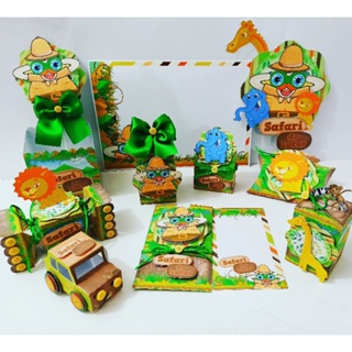 kit personalizado infantil Mundo Bita Safari ( Combo de 5 peças por modelo)