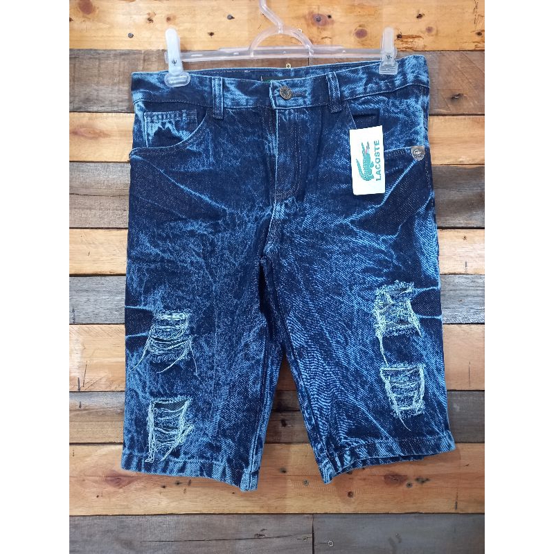Kit Bermudas Jeans Destroyed Rasgada Shopee Brasil