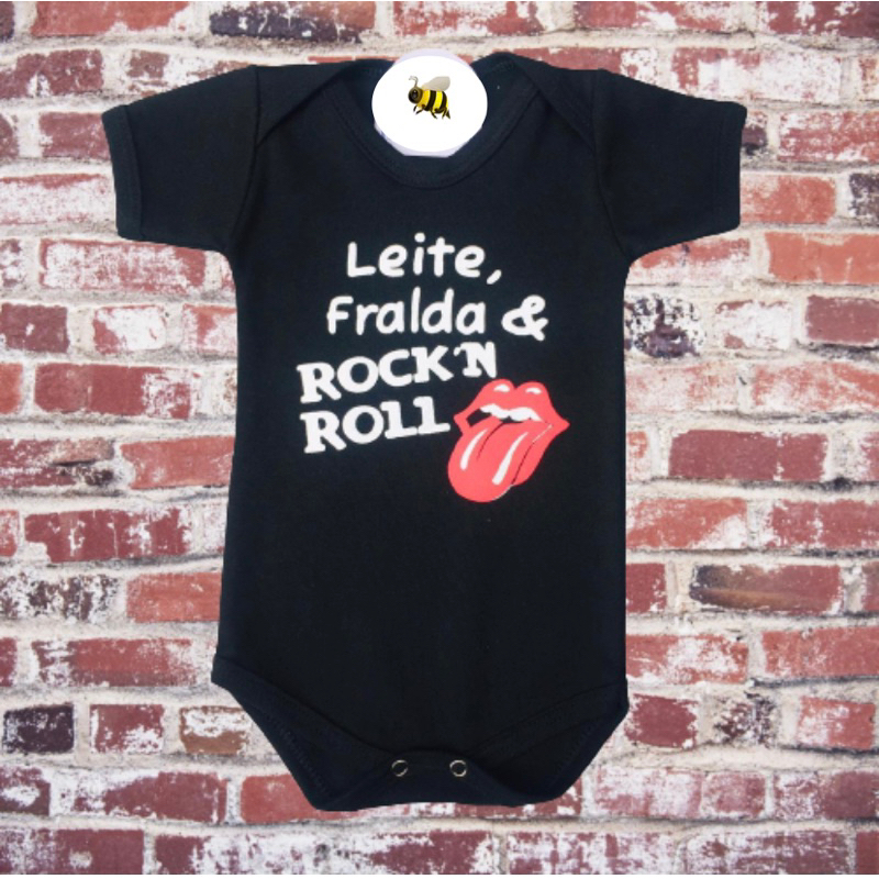 Fantasia roqueiro, rock'n roll bebe, roupa Rock luxo