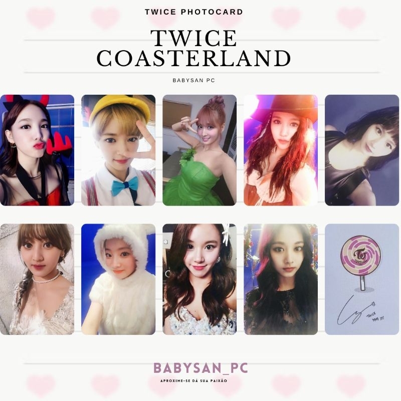 TWICE Photocard Fanmade COASTER: LAND