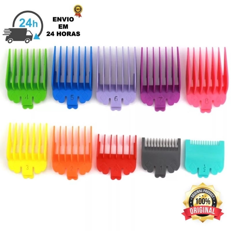 10 pentes maquina cabelo pentes disfarce inclusos | Shopee Brasil