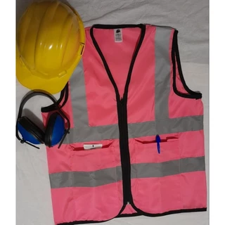 Colete Refletivo PERSONALIZADO ROSA/LILÁS- Construção civil/RH/Transporte