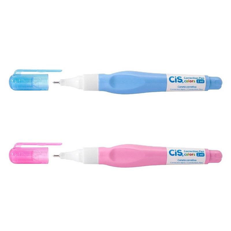 CANETA CORRETIVA CIS COLOR - Corretivo Em Caneta 2ml - Escorrega o Preço