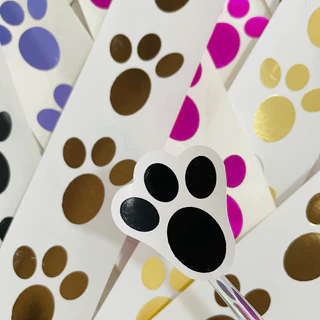 Patinhas adesivas de coelho da pascoa com 100 unidades em Oferta na Shopee