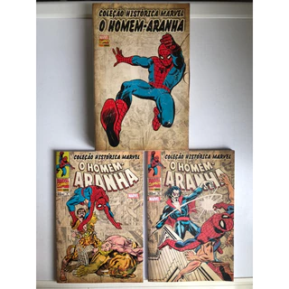 Coleção Histórica Marvel O Homem-Aranha 9 e 10 + box (Hqs usadas)