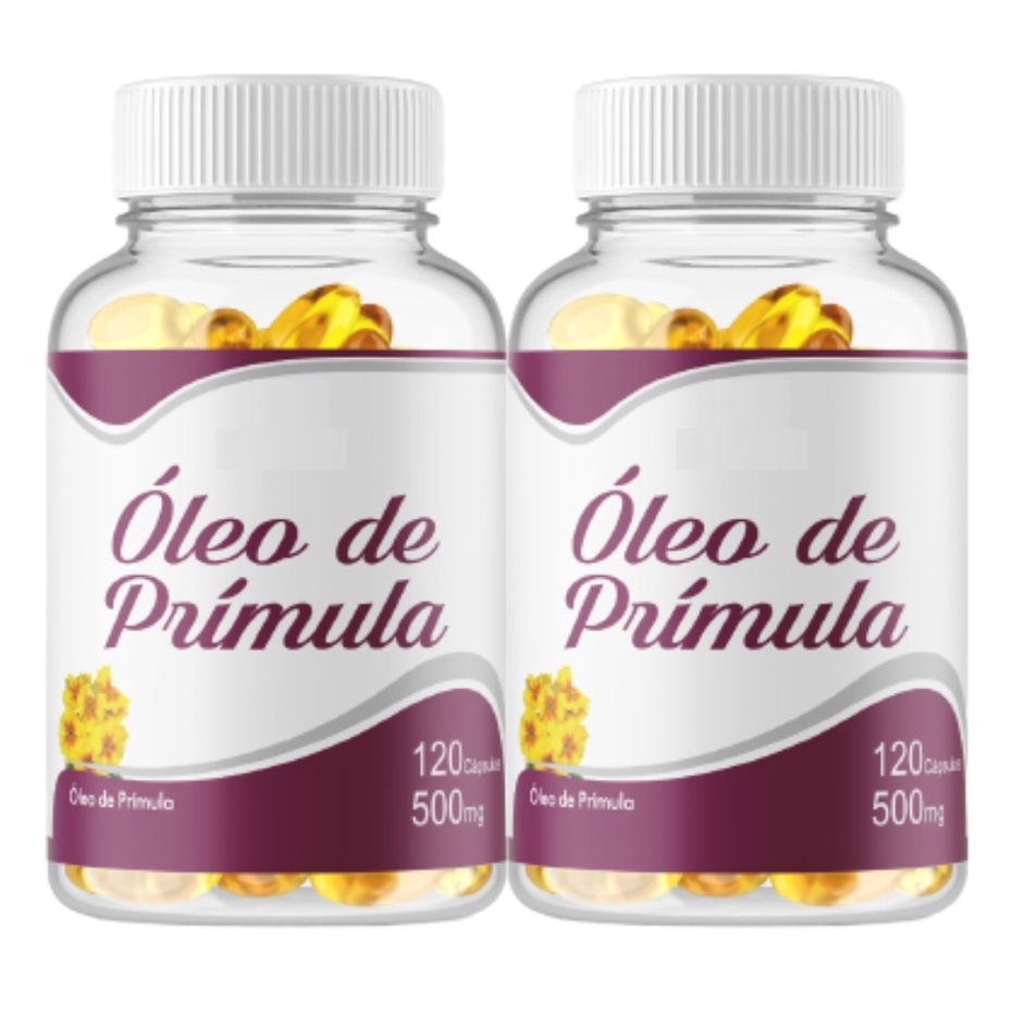 Oleo Primula 240 cápsulas 500 mg 2 frascos x 120 capsulas | Shopee Brasil