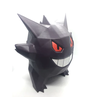Estatua decorativa pokemon Gengar | estilo low polly