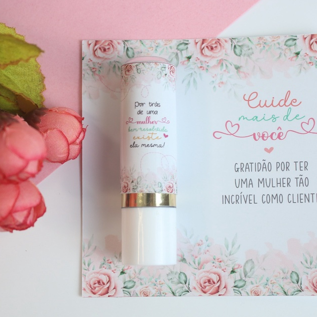 hidratante labial personalizado, tag com hidratante labial | Shopee Brasil