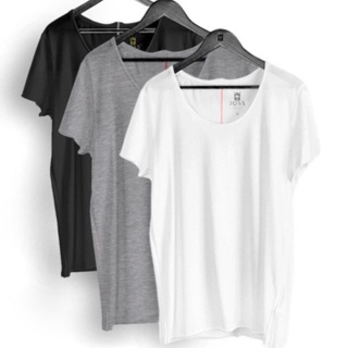 Kit 3 Camisetas Masculinas Corte a Fio Basica Multicolor Lisas 100% Algodão 30.1 Promoção