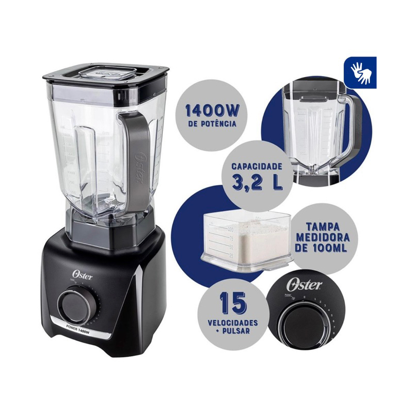 Liquidificador Oster 1400w 3,2L | Shopee Brasil