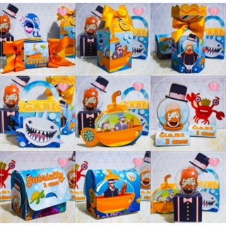 Kit personalizado infantil Mundo Bita Fundo do Mar 2 ( Combo  de 5 peças por modelo)