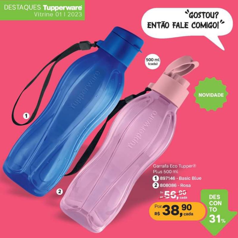 Garrafa Eco Tupper 500ml/Tupperware | Shopee Brasil