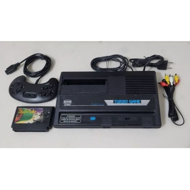 Turbo Game Cce Vg-9000t Completo + 1 Jogo Original.