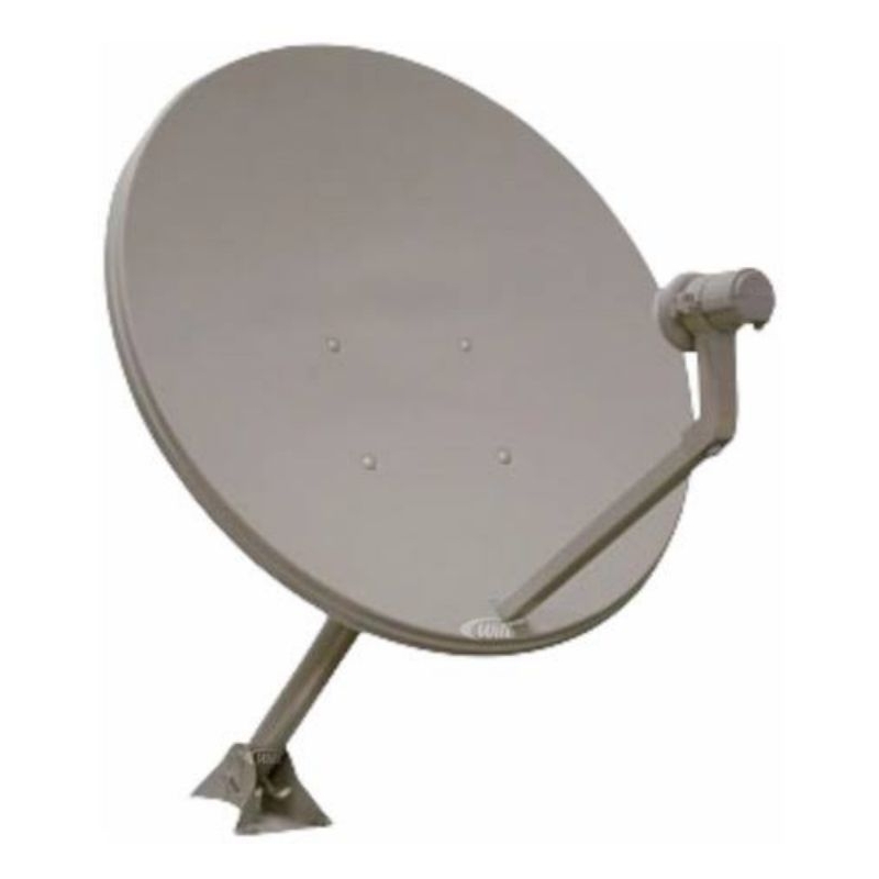 ANTENA VIA SATÉLITE E PARABÓLICA KU LOGO DA CLARO SEM LNB