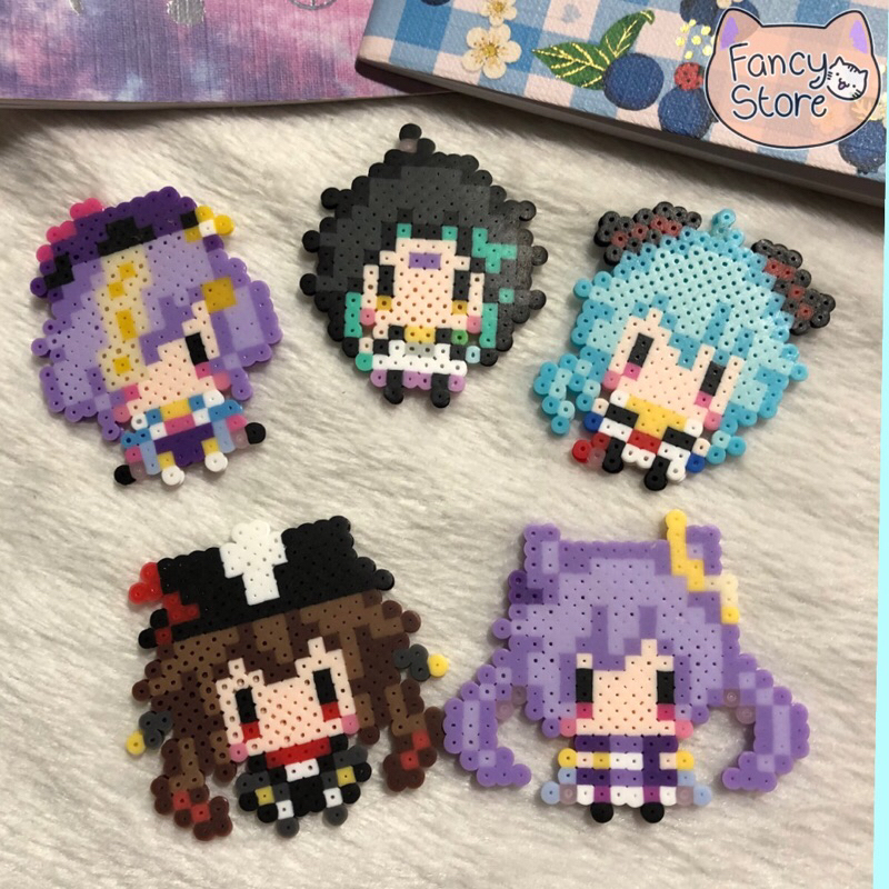 Chaveiros Genshin Impact (Hama beads/ Perler Beads/ Pixel Art) | Shopee