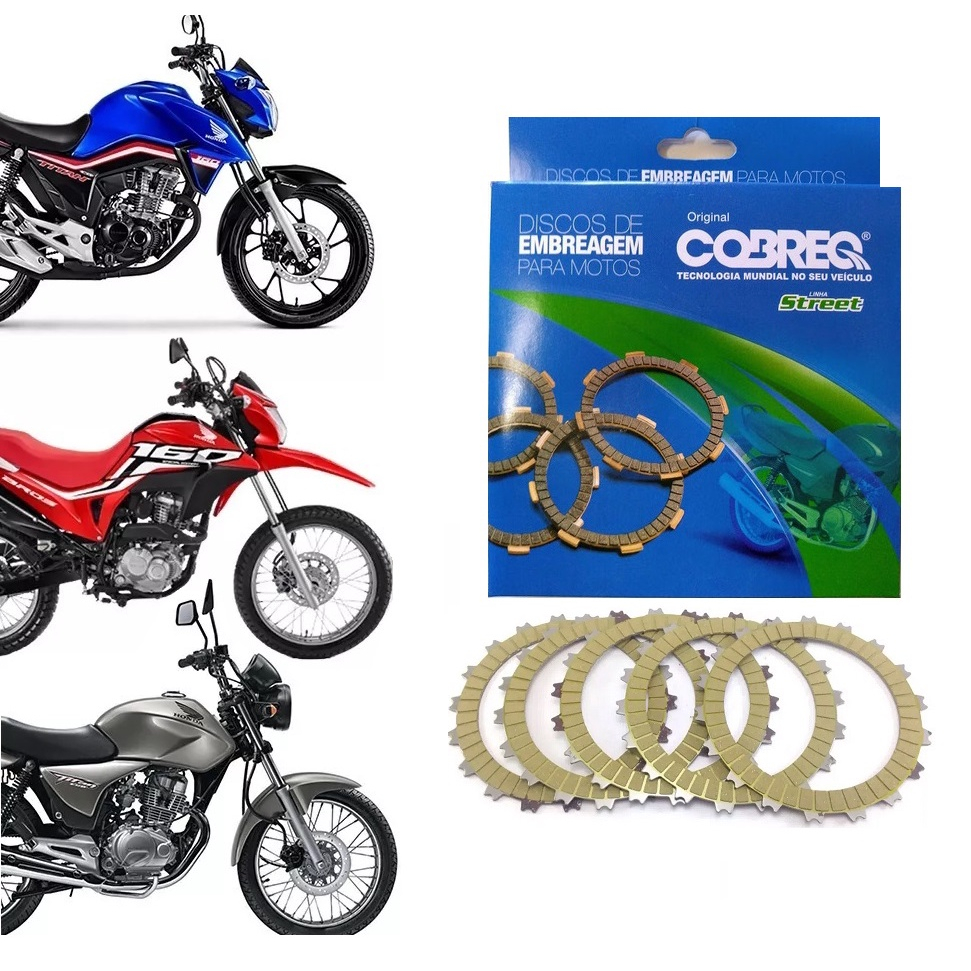 Disco De Embreagem Cg Titan Fan 125 150 160 Cobreq | Shopee Brasil