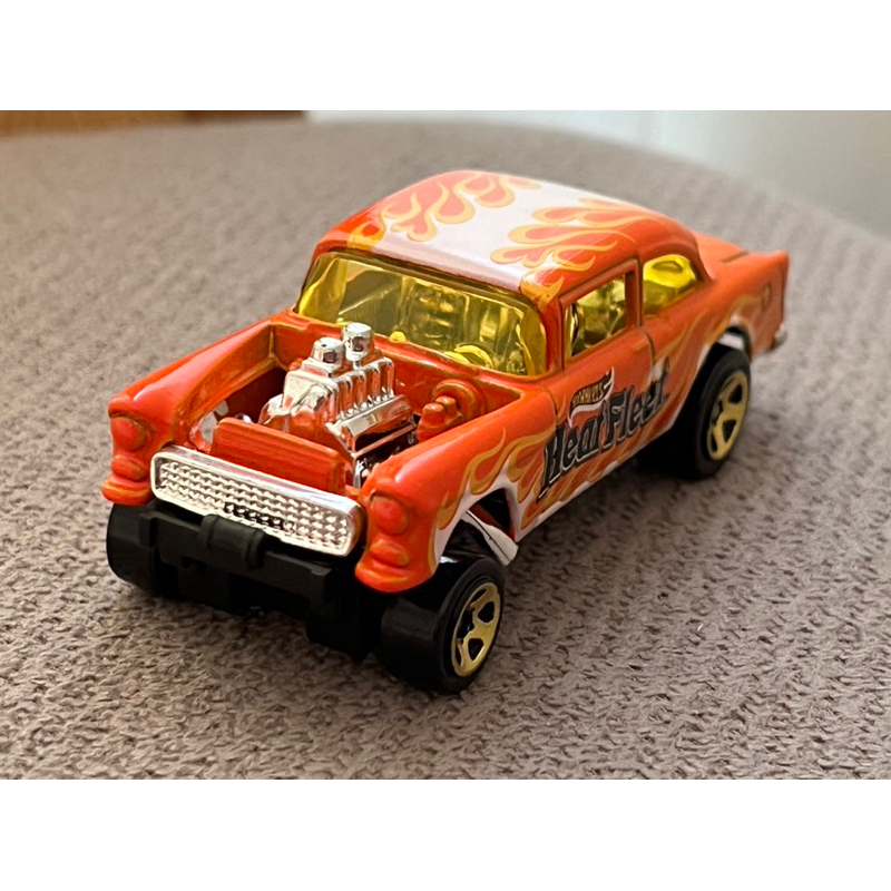 Hot Wheels Chevy 56 Gasser Heat Fleet cor Laranja Shopee Brasil