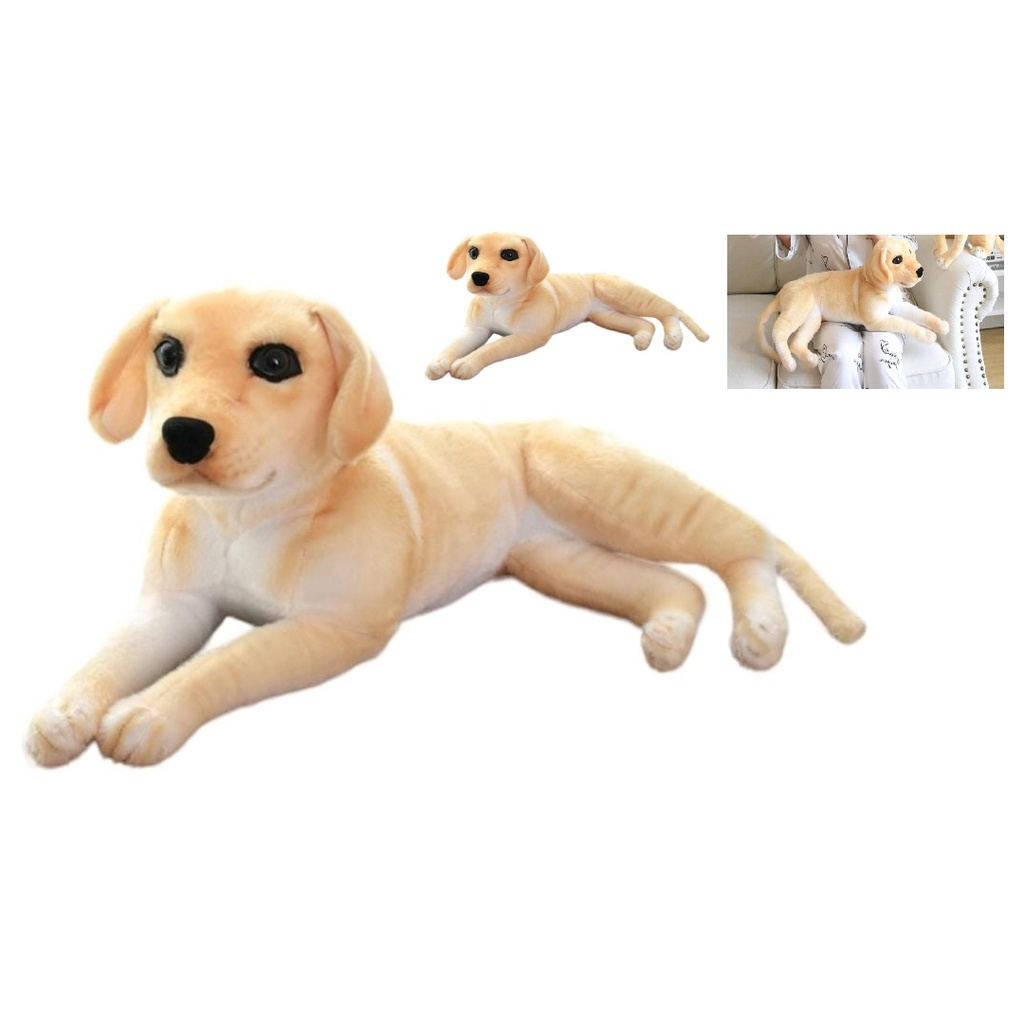 pelucia de Cachorro Realista Filhote Golden Retriever com 60cm | Shopee ...