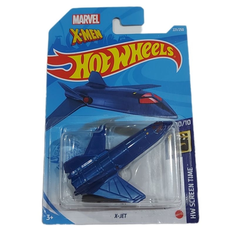 Hot Wheels Hw Screen Time Marvel X-men X-jet Grx15 Azul | Cuotas sin interés
