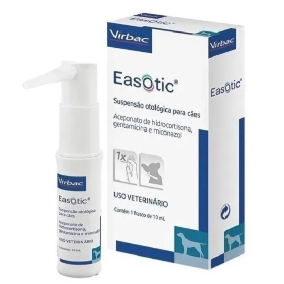 Easotic Virbac 10ml Tratamento Otite Ouvido Cachorro Original Shopee