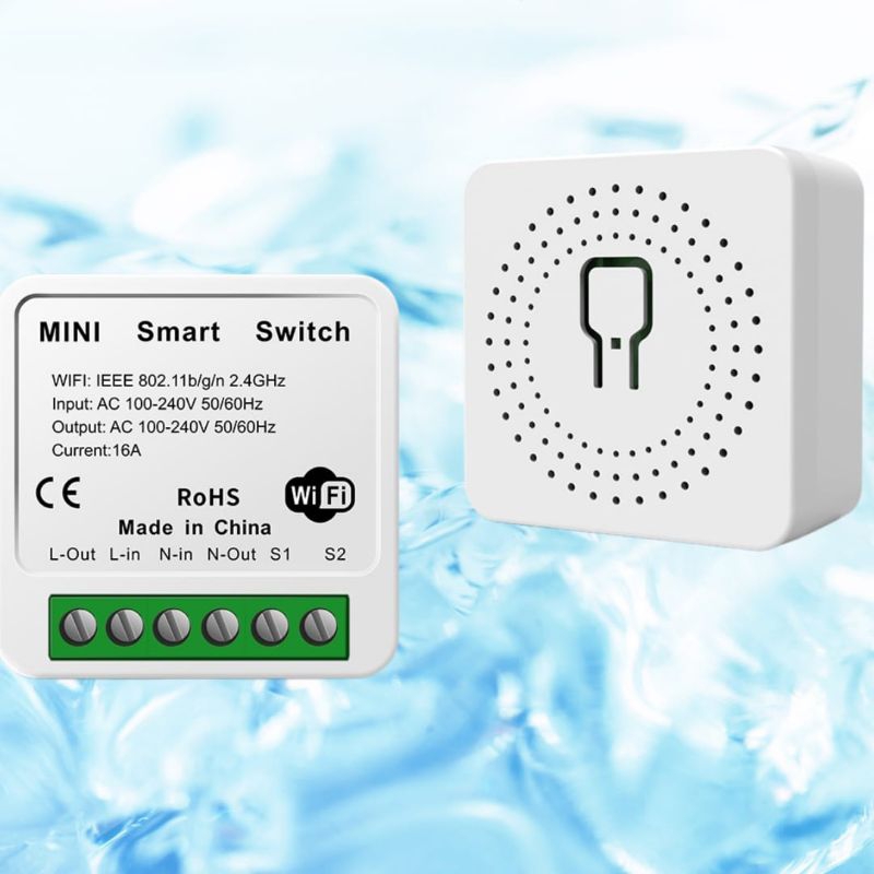 Mini Interruptor Smart Tuya 16A Mini Similar Ao Sonoff Mini P/ Alexa