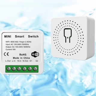 Mini Interruptor Smart Tuya 16A Mini Similar Ao Sonoff Mini P/ Alexa