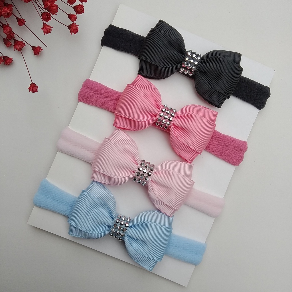 kit faixa tiara de bebe recem nascido slim fina Shopee Brasil